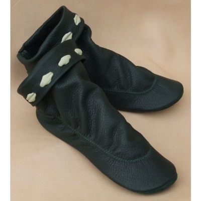(image for) Women’s Deerskin Moccasin Teepee Boots with Accents